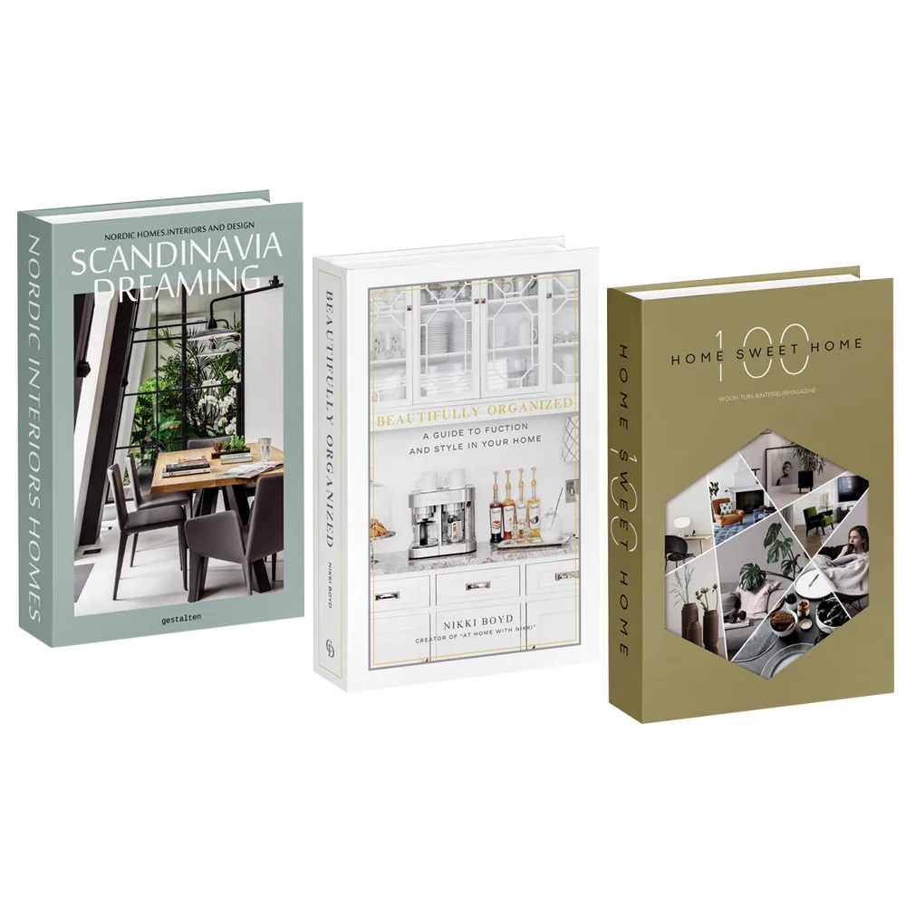 3個/ロット シミュレーションブック 装飾用 高級ホームデコ - Home Decor Magazine のレビューと価格