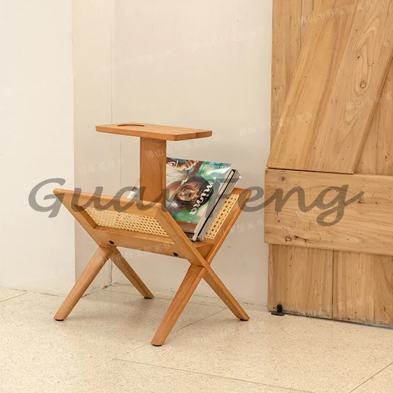無垢材とラタンを使用した、シンプルでスタイリッシュな収納ラッ - Home Decor Magazine のレビューと価格