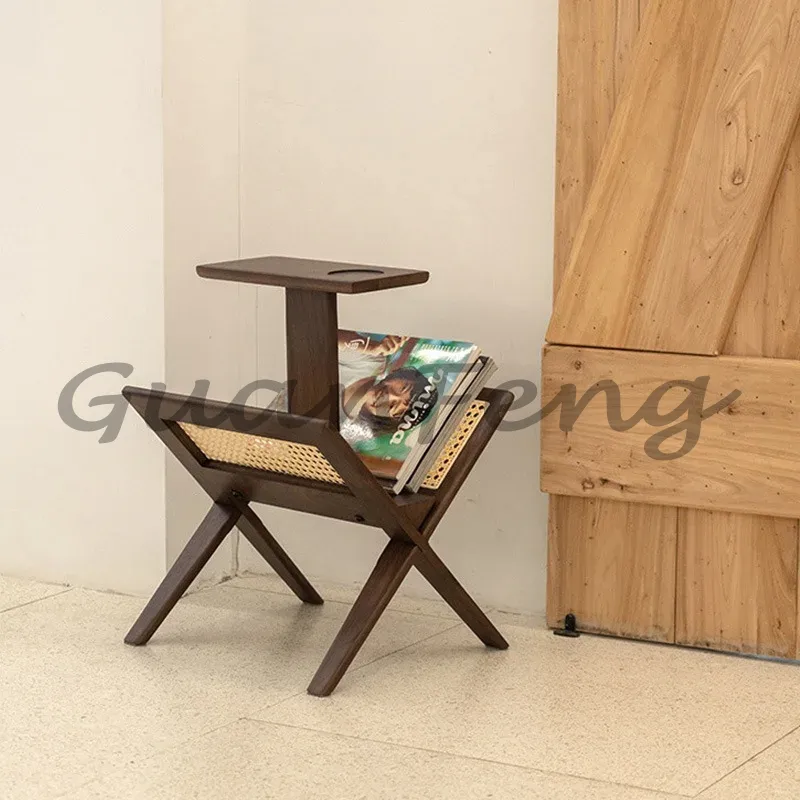 無垢材とラタンを使用した、シンプルでスタイリッシュな収納ラッ - Home Decor Magazine のレビューと価格