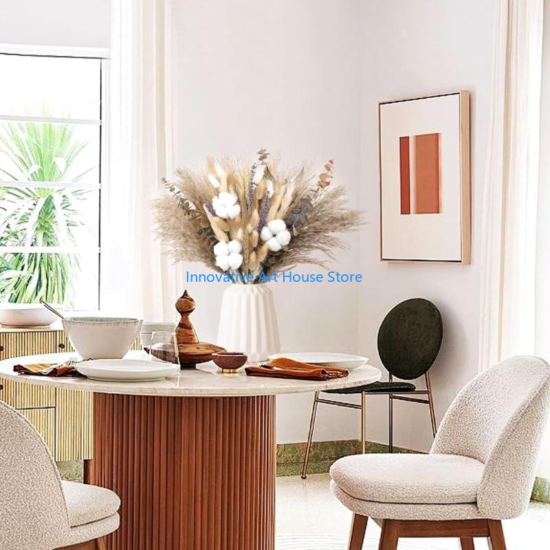 E1PC ハンドギャザー 86 個ドライフラワーバンドルナチ - Pampas Grass Decor のレビューと価格