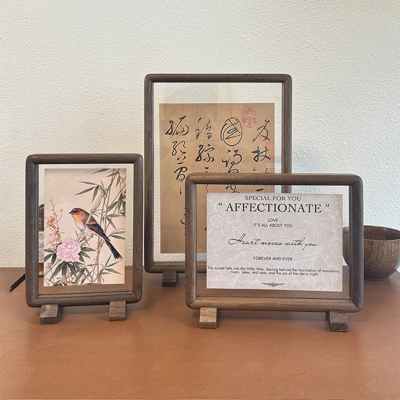 高級感のある、両面磁石付きの、6インチ×3インチの、無垢材の - Bamboo Photo Frame のレビューと価格